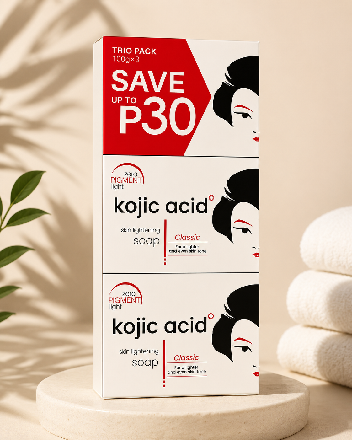 PACK 3 SAVON KOJIC & PAPAYE ECLAT