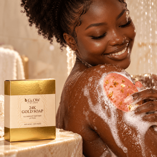 GLOW BODY ÉCLAT — L'Éclat d'Or de votre peau - soin visage et corps peau noire et métisse et caucasien GLOW BY JODIE
