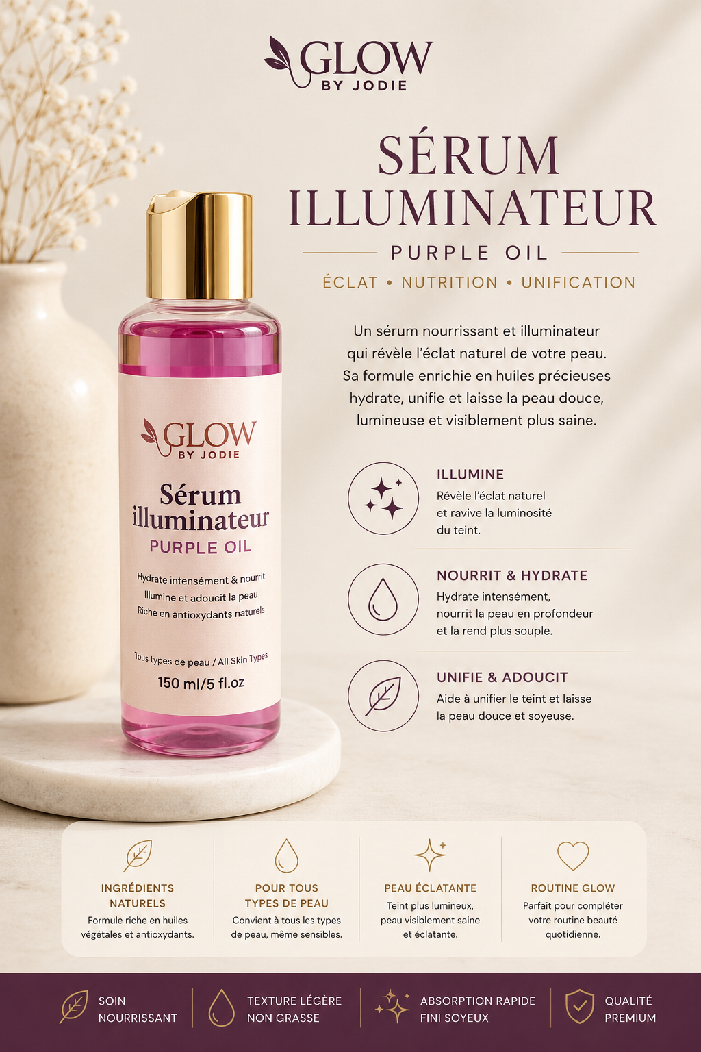 Sérum Illuminateur Purple Oil