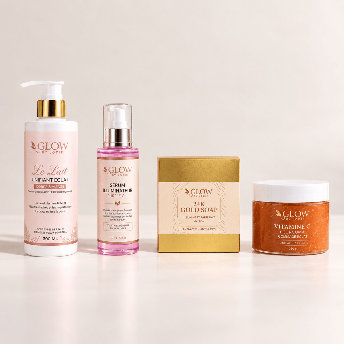 Glow Mama - Le Rituel Retrouver Son éclat - soin visage et corps peau noire et métisse et caucasien GLOW BY JODIE