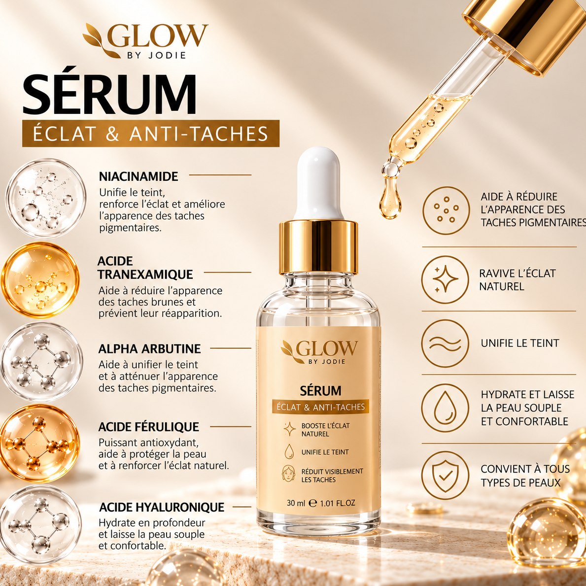 Sérum Visage Booster d'éclat - Anti-Taches